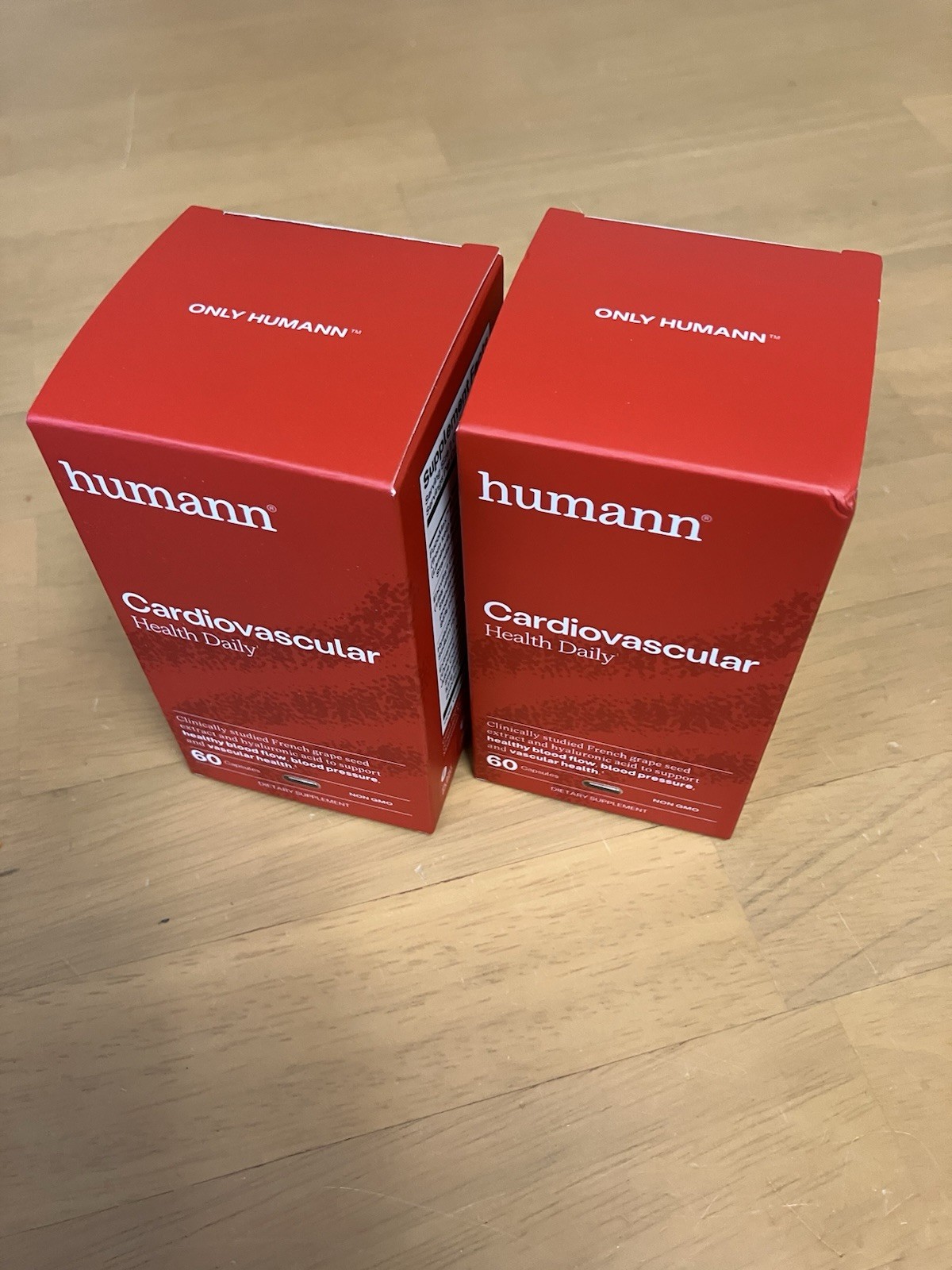 2 Pack, Humann Cardiovascular Health Daily 120 Caps. Total, Exp. 02/2028
