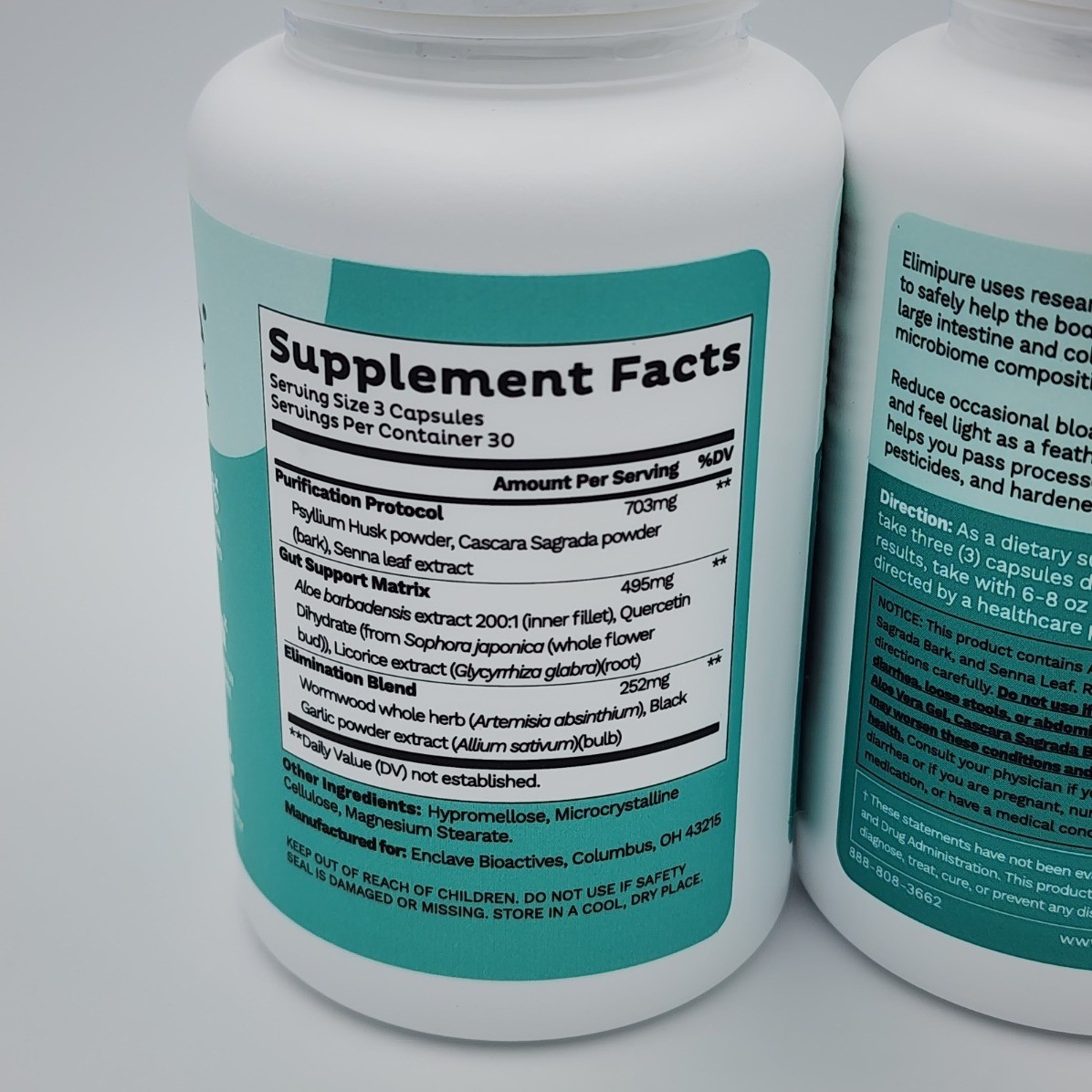 1-2 bottles Elimipure Gut Purify & Restore Supplement 90 capsules hot sealed