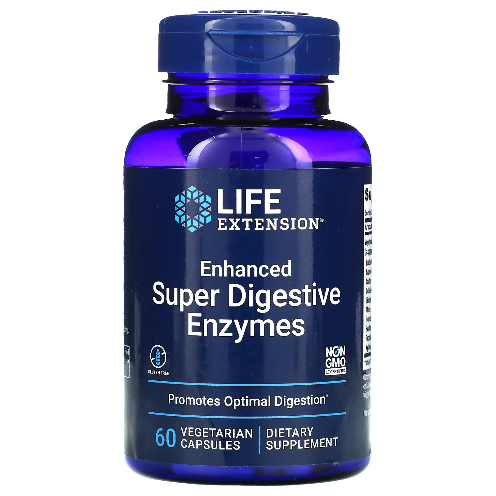 2 X Life Extension, Enhanced Super Digestive Enzymes, 60 Vegetarian Capsules
