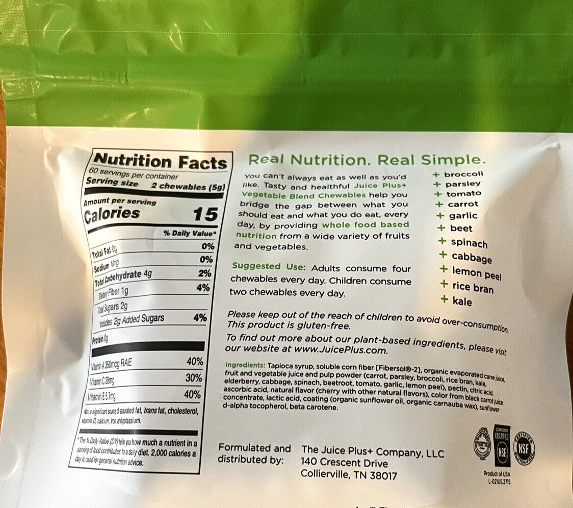 JUICE PLUS+ Combo – 240 Fruit & Vegetable Gummy Chewables – NEW!