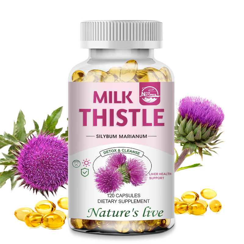 Anti – Aging – MILK THISTLE 1200MG Milk Thistle Best Seller 1 Bottle 120Capsules