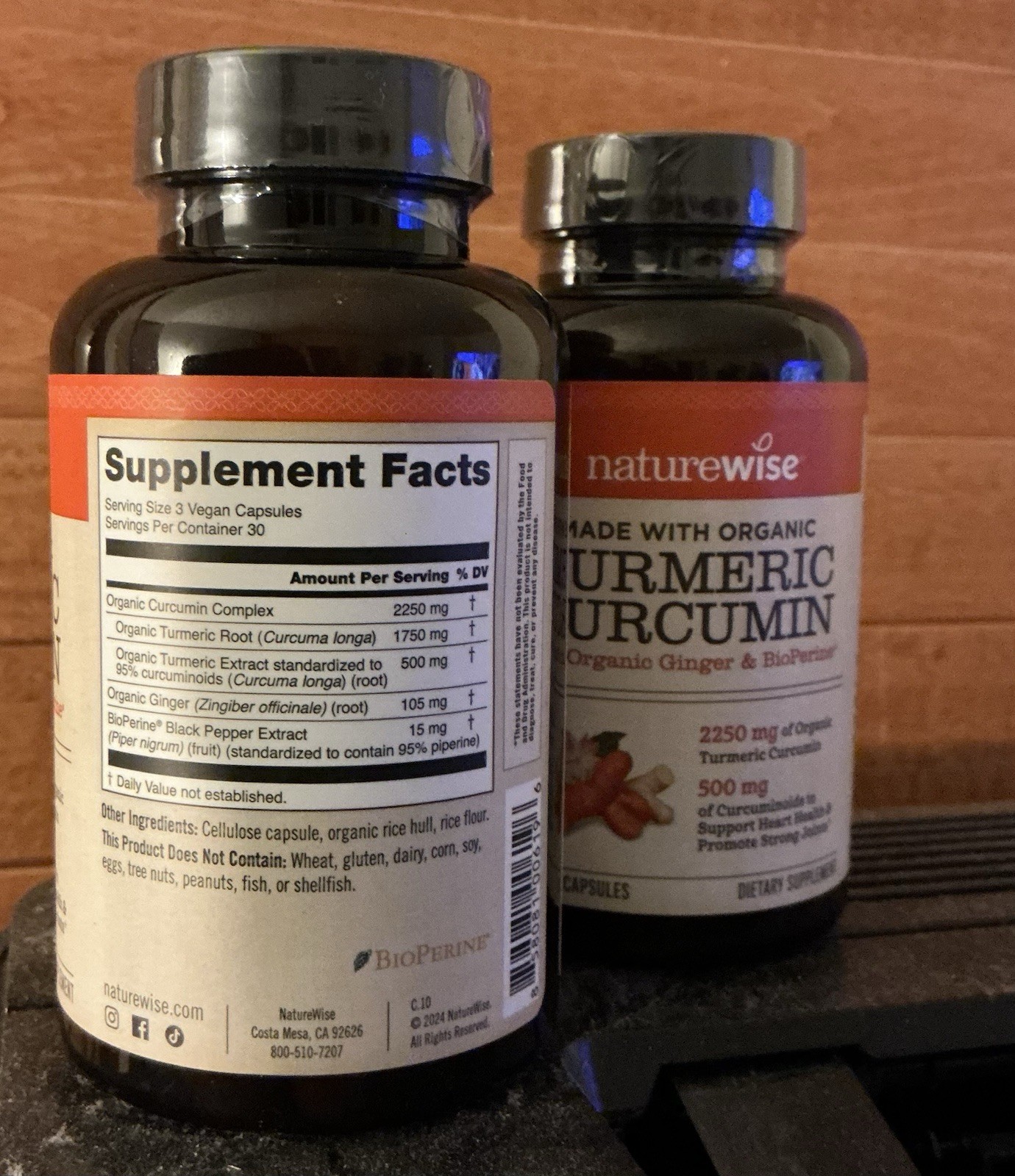TWIN-PAK*** Naturewise Turmeric Curcumin 90ct X2 Exp 11/27