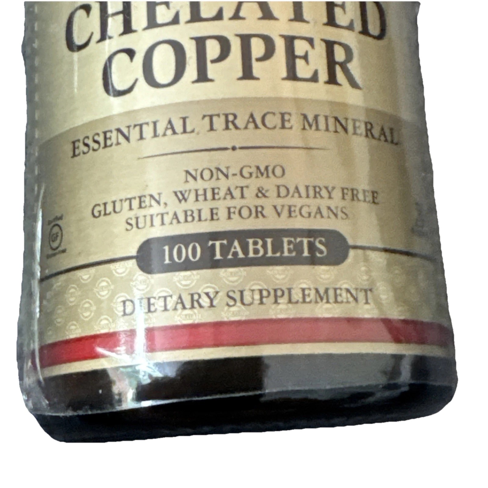 Solgar Chelated Copper 100 Tablets Highly Bioavailable Skin Hair Nails NEW