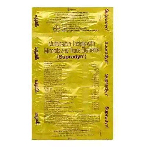 Supradyn : Minerals and Multivitamin Tablets ( 120 Tablets ) : Builds Immunity