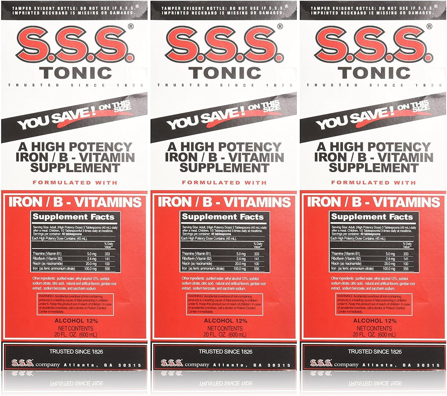 SSS Company SSS Company S.S.S. Tonic Liquid Large, Large 20 Oz (Pack of 3)