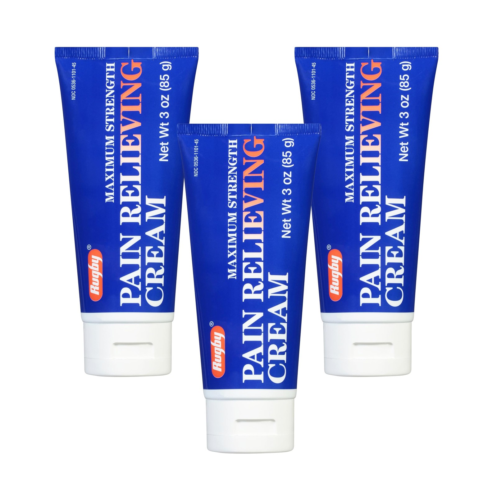 Rugby Maximum Strength Pain Relieving Cream Menthol Methyl Salicylate 3 Oz (3
