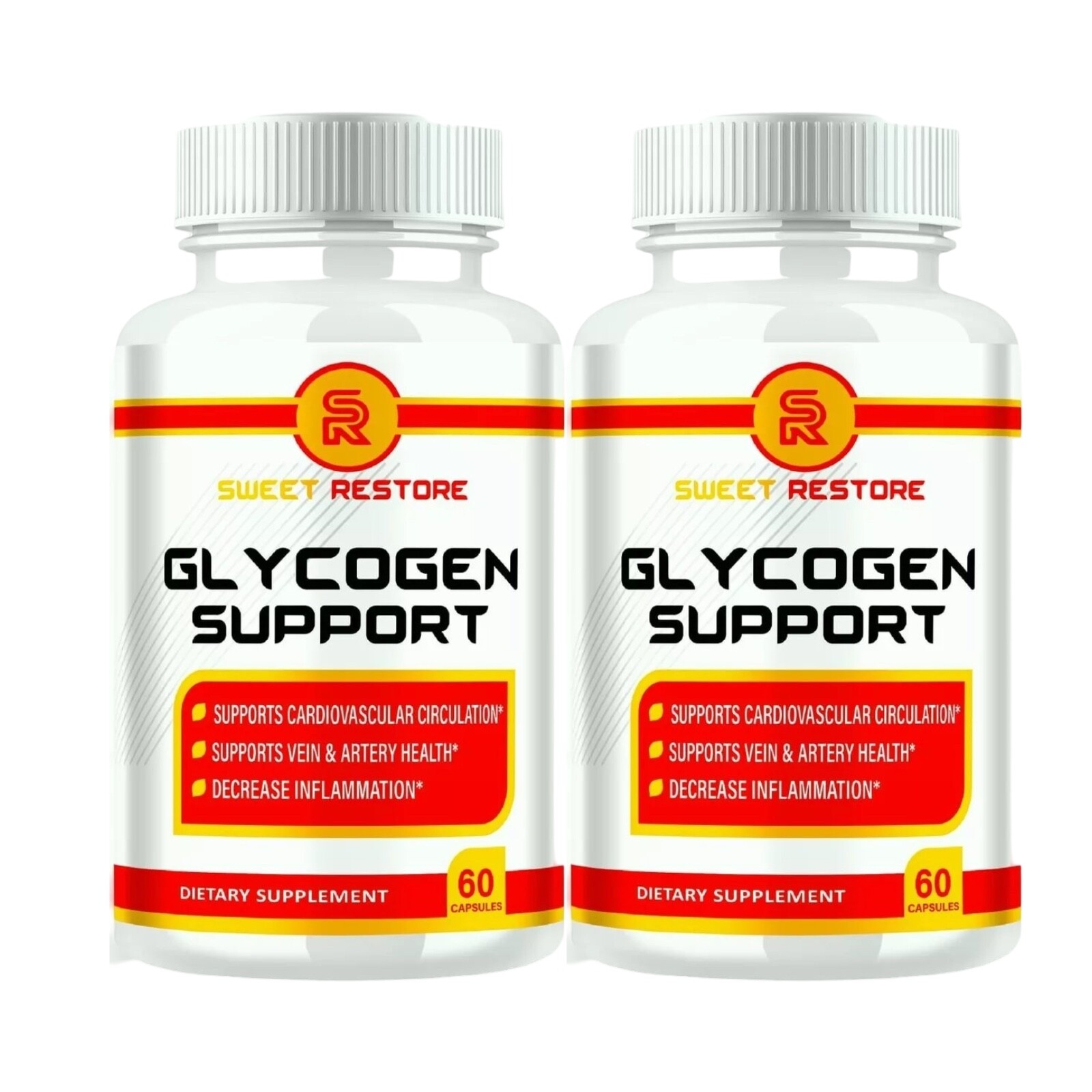 2-Pack Sweet Restore Glycogen Support to Regulate Blood Pressure – 120 Capsules