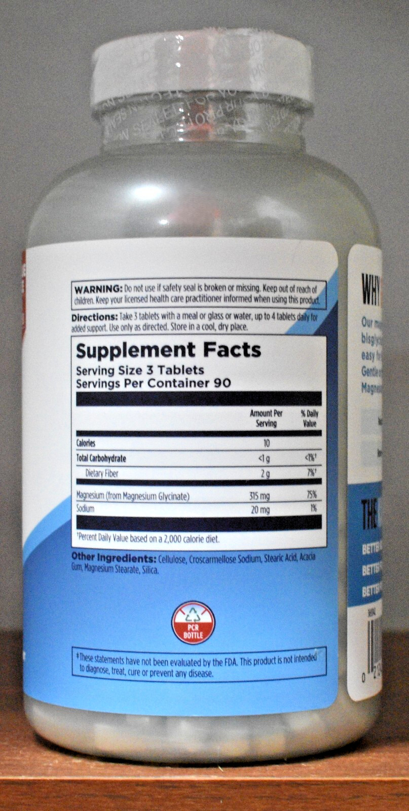 KAL Magnesium Fully Chelated 270 Tablets High Absorption Relaxation Bone Support