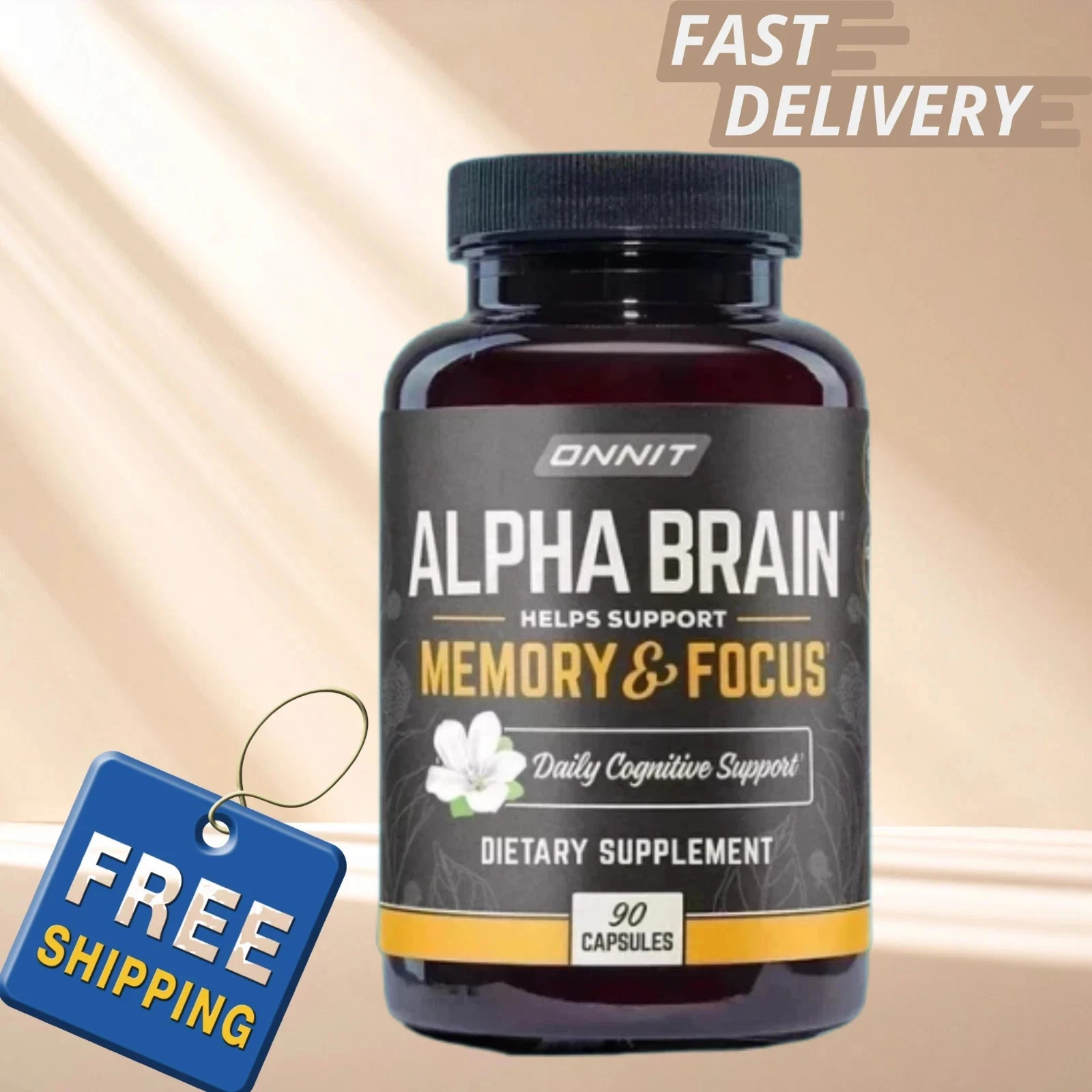 Alpha Brain Cognitive Support 60 Capsules – Daily Memory & Focus Aid