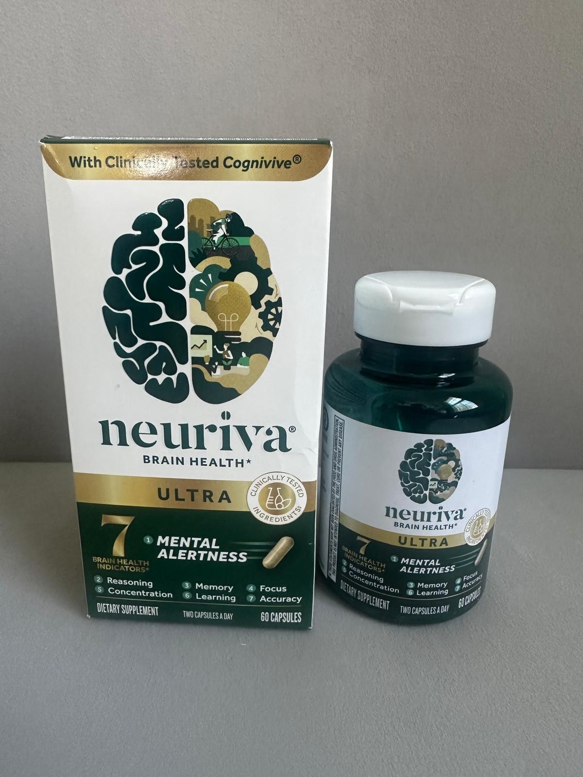 Neuriva Ultra Brain Health Memory Focus Mental Alertness 60 Caps