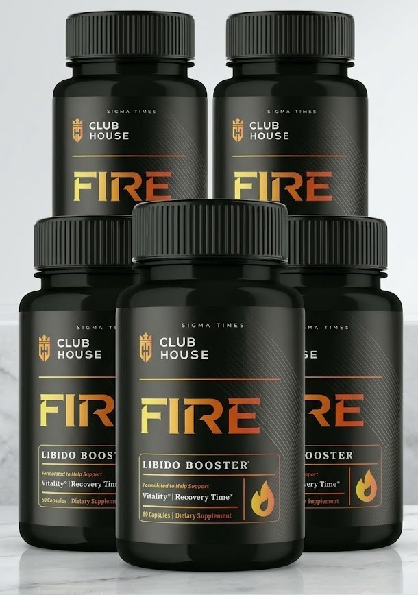 Clubhouse Fire Male Supplement for Advanced Stamina & Virility 60ct | Pack of 5