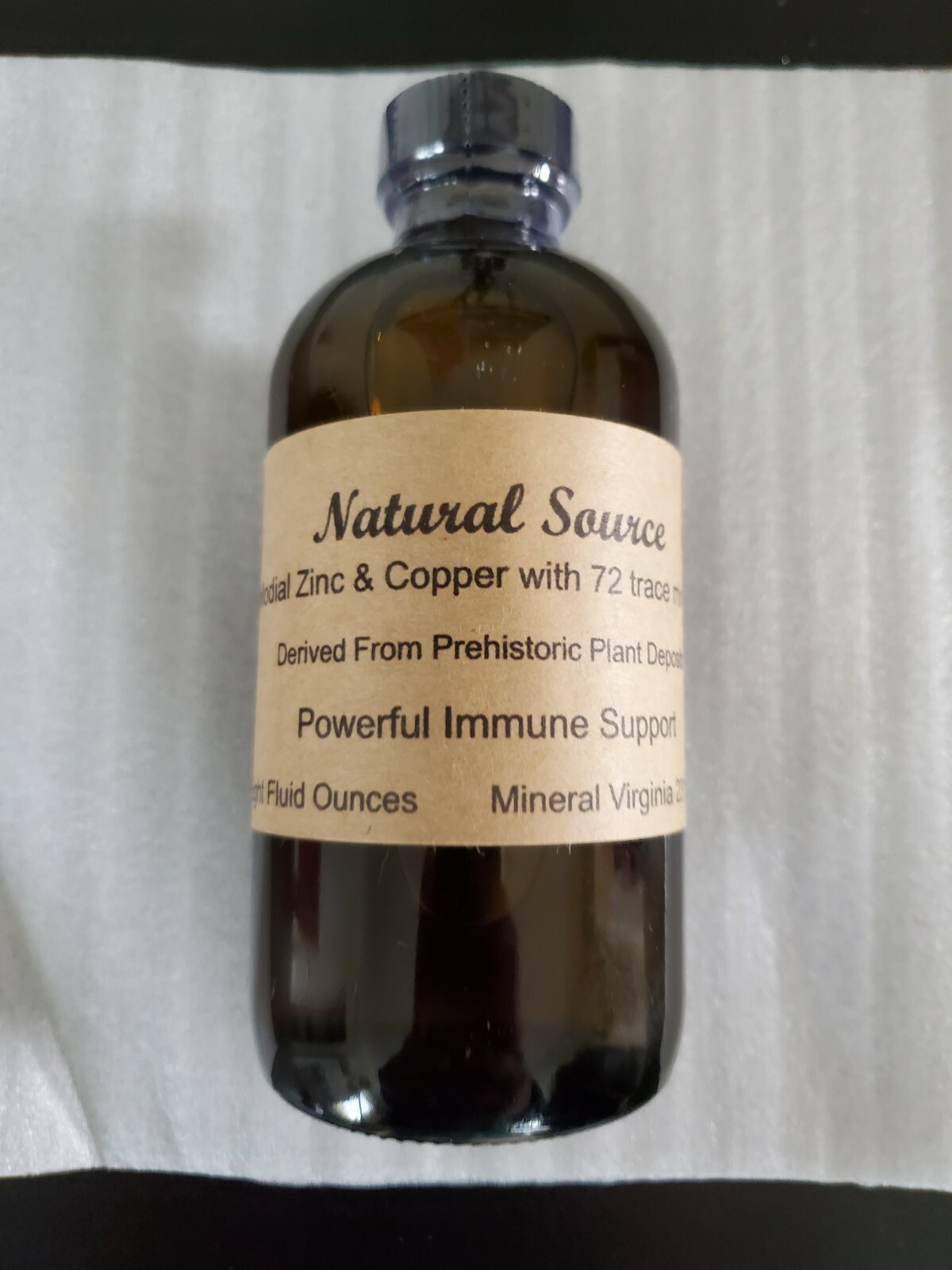 Colloidal Zinc & Copper with 72 trace minerals – Eight Oz Bottle