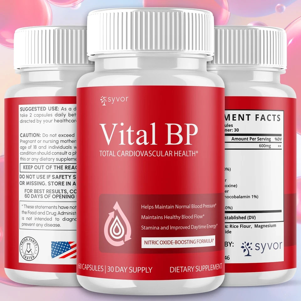 (2 Pack) Vital BP innovative Blood Support Vitamin Formula VitalBP 120 Capsules
