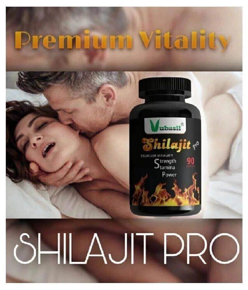 Vubasil – Shilajit Pro Safed Musli & Ashwagandha High Strength 90 Caps – 1 Pack