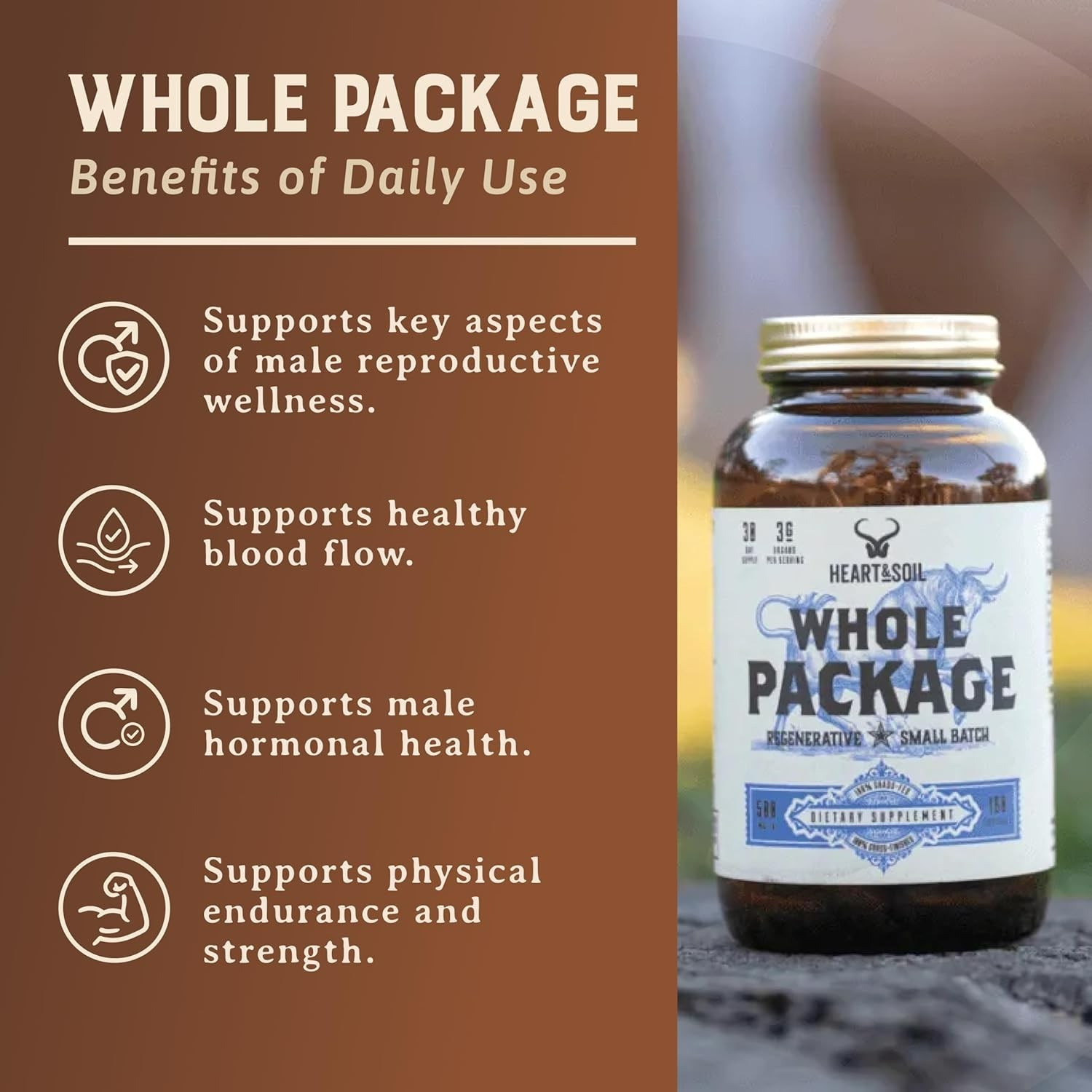 Heart & Soil Whole Package Supplement – 180 Capsules FREE SHIPPING