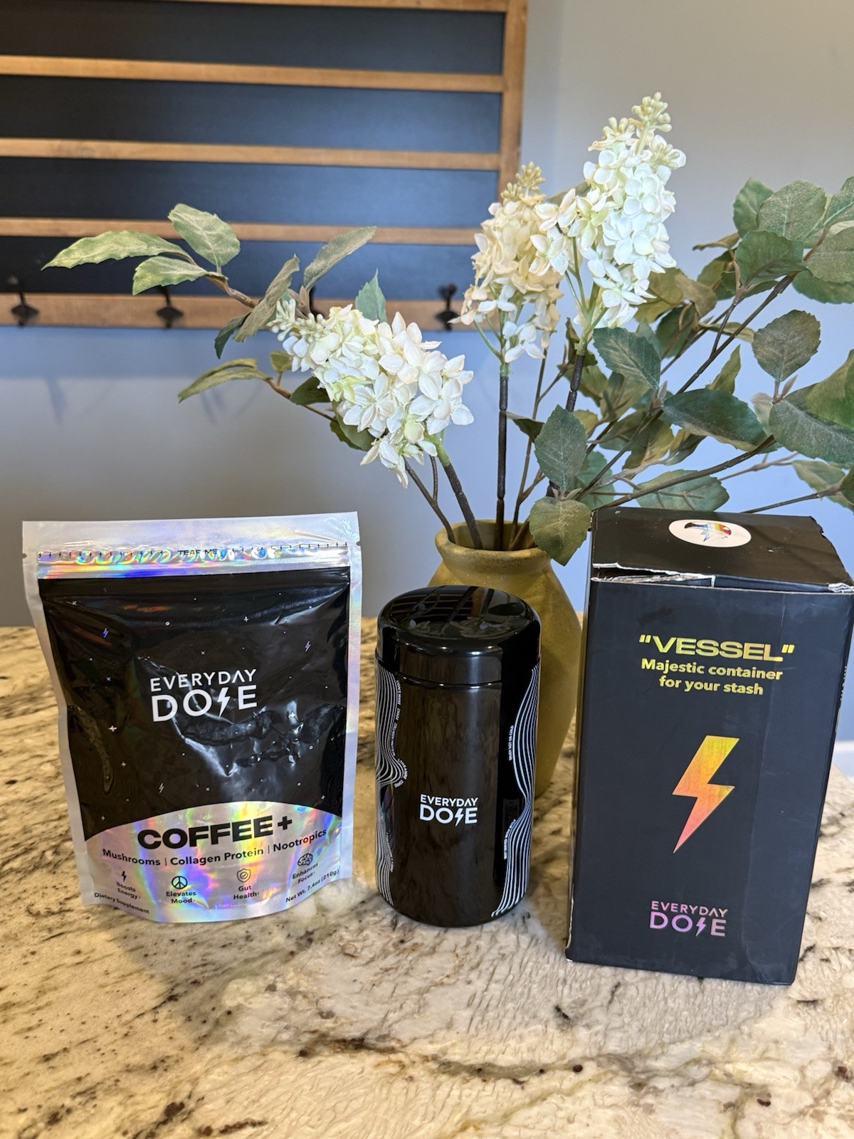 Everyday Dose Mushroom Coffee + Collagen Protein Nootropics + Vessel NEW