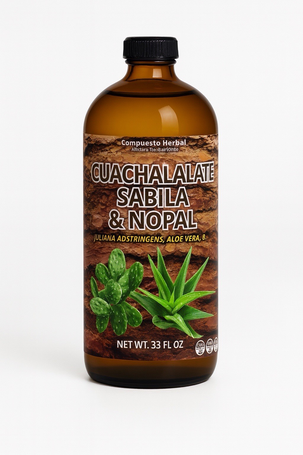 PROSA Aloe Vera, Nopal Cactus, and Cuachalalate Herbal Supplement – 33.8 fl oz (