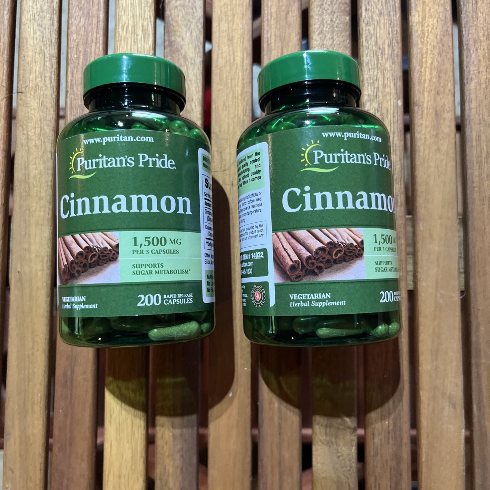 2 Bottles NEW Nature’s Bounty Cinnamon 1500 MG Capsules Supplement SEALED 9/2027