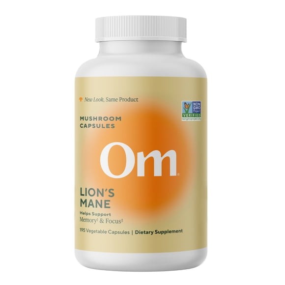 Om Mushroom Superfood Lion’s Mane Capsules, 195 ct.