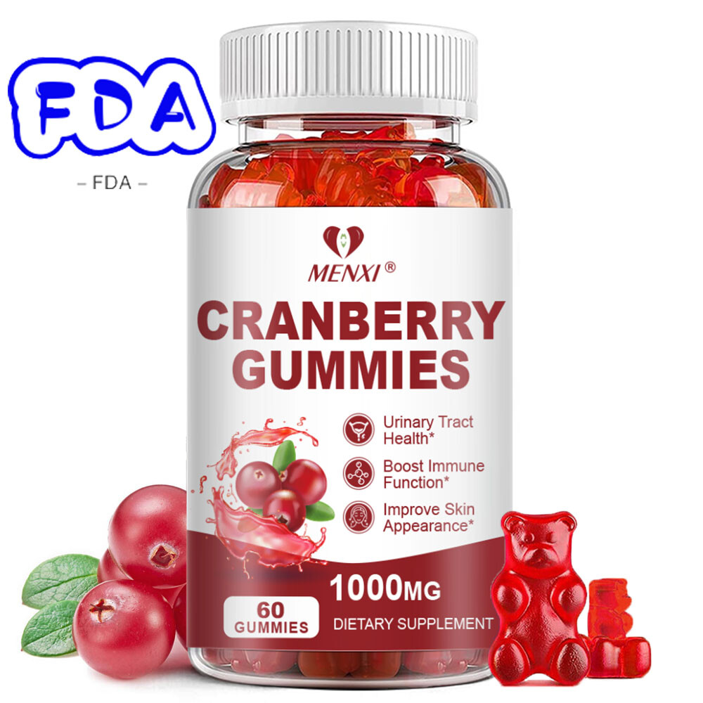 Cranberry PACs Gummies – UTI Prevention & Bladder Health Defense Support 60PCS