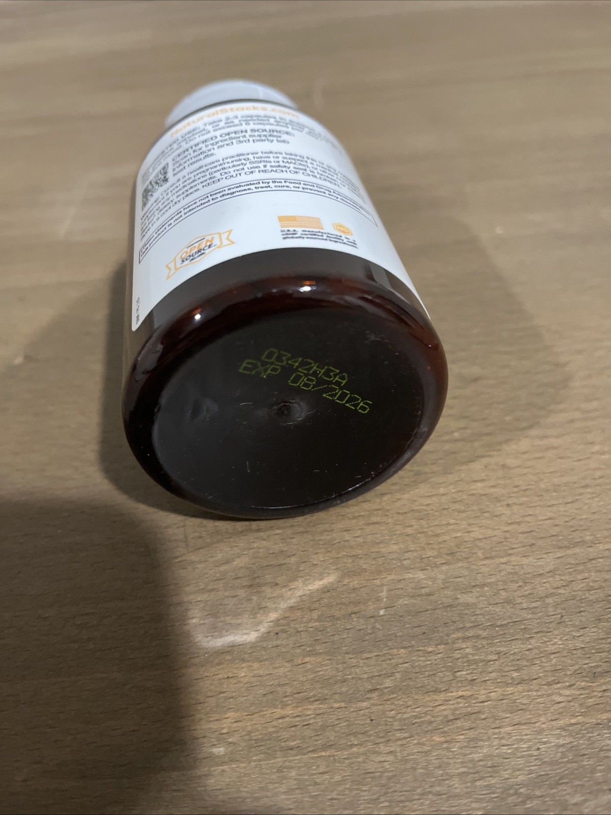 Natural Stacks Serotonin Brain Food, 75 Capsules, EXP 8/2026, NEW SEALED!