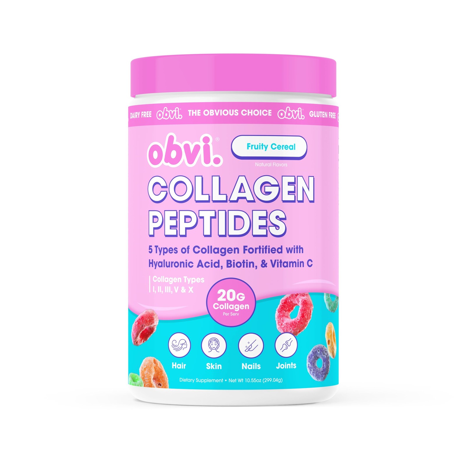 Obvi Collagen Peptides Fruity Cereal