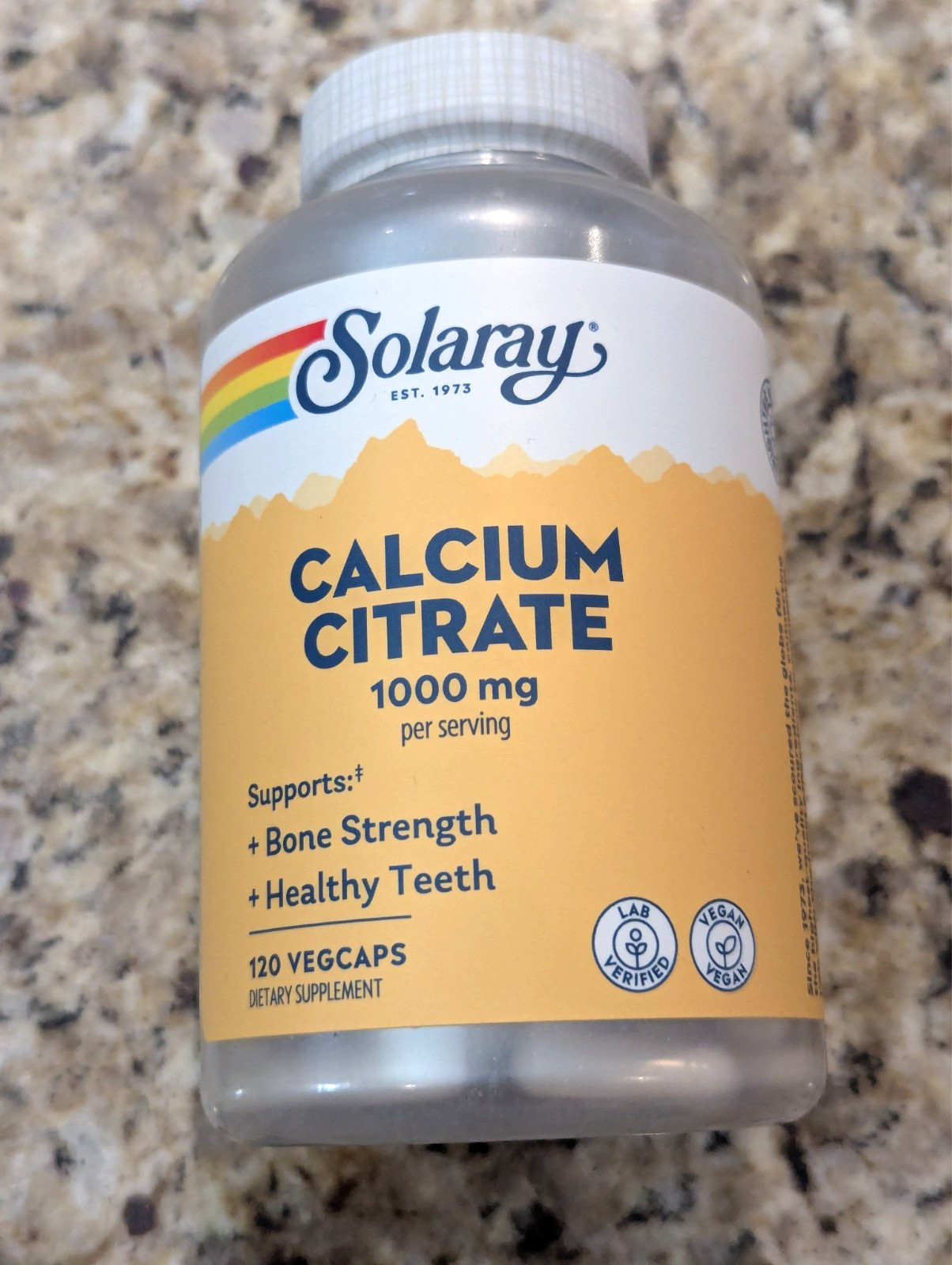 Solaray Calcium Citrate 1000mg 120 capsules exp: 09/2029
