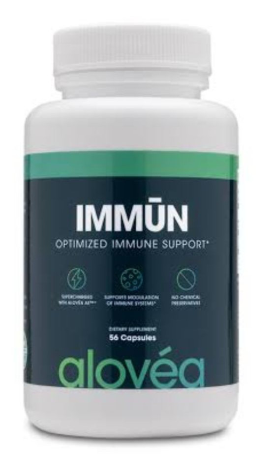 Alovea IMMUN Aloe Vera Immune Support Supplement 56 Capsules exp : 12/28
