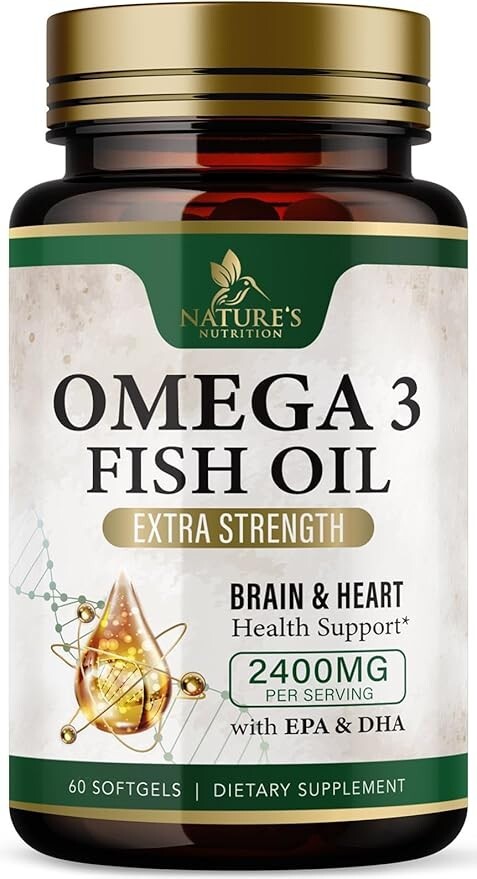 Omega 3 Fish Oil Supplement – 2400mg Heart Healthy Omega-3 Supplement Absorption