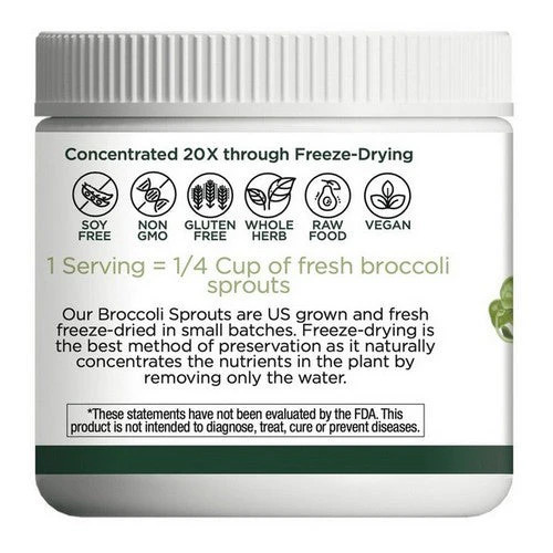 Broccoli Sprouts Powder 122 Grams By Eclectic Herb