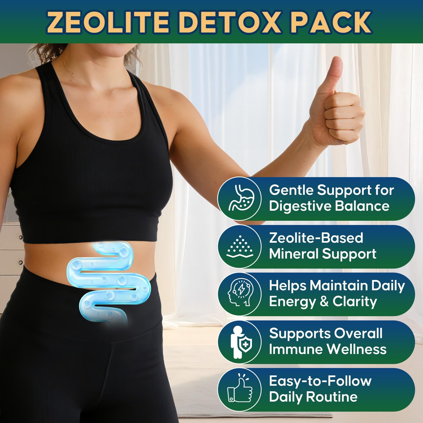 Florvyn Zeolite Detox Pack with Gut Drops & Cellular Spray – DualFormula Mine…