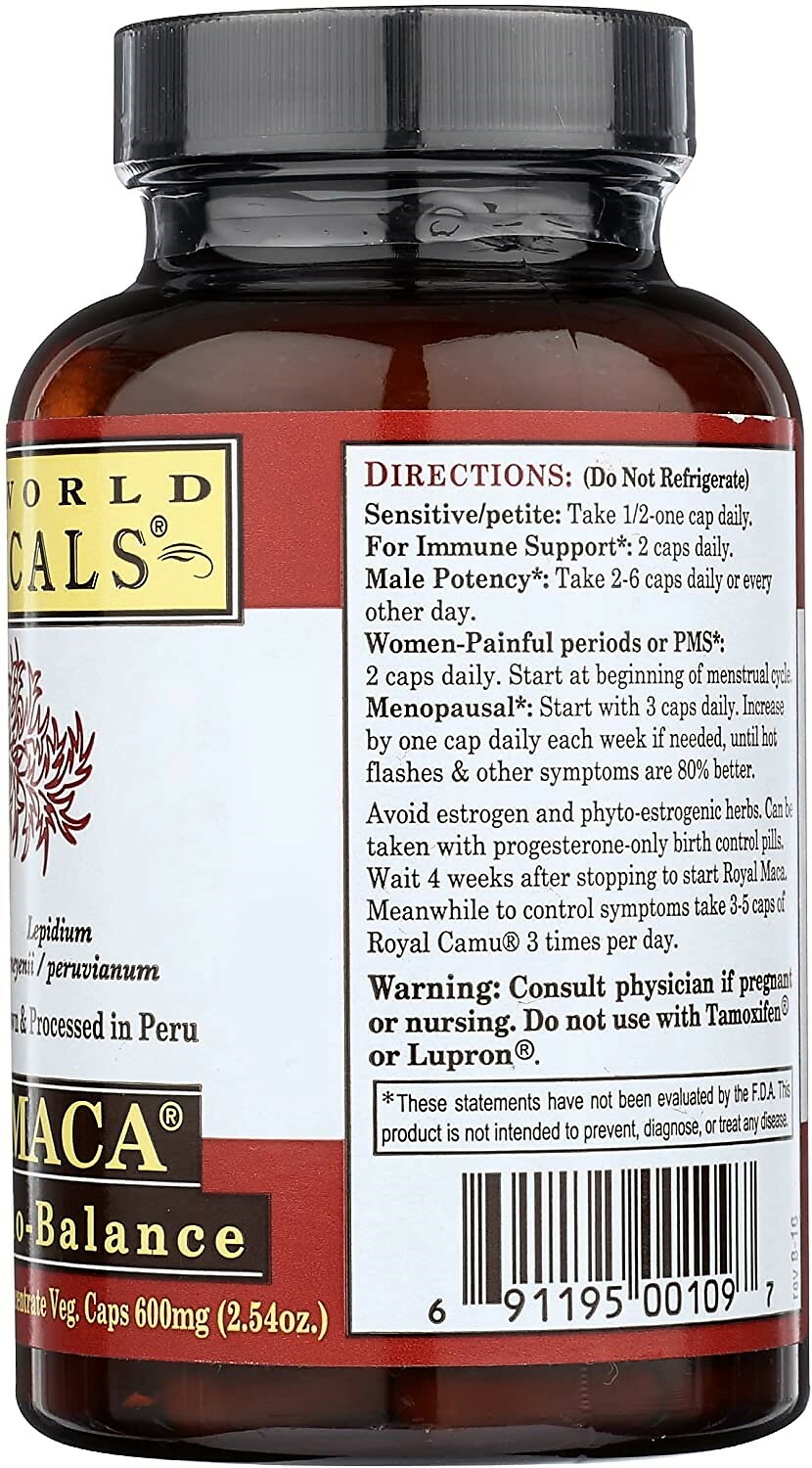 Whole World Botanicals Royal Maca Vitality 120 Caps