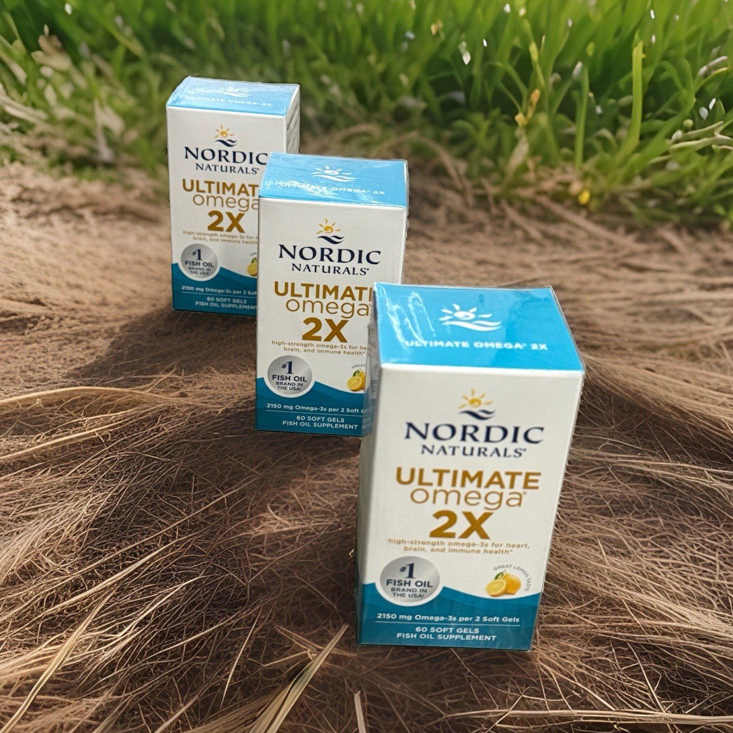 3 Pack Nordic Naturals Ultimate Omega 2X 2150mg – 60 Soft Gels Each Exp. 04/2029