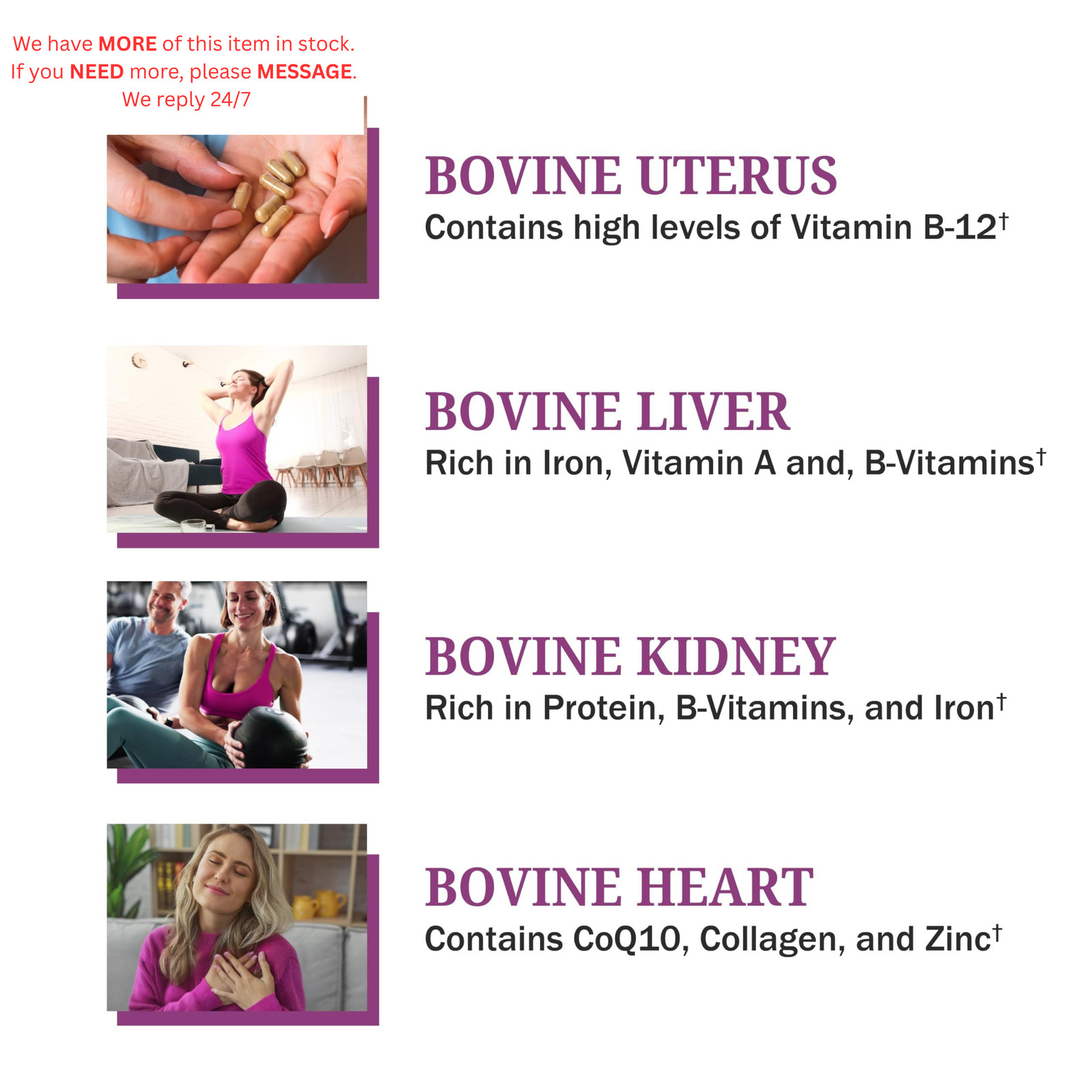 Primal Beef Organ Supplement for Women – 60 60 Count (Pack of 1)