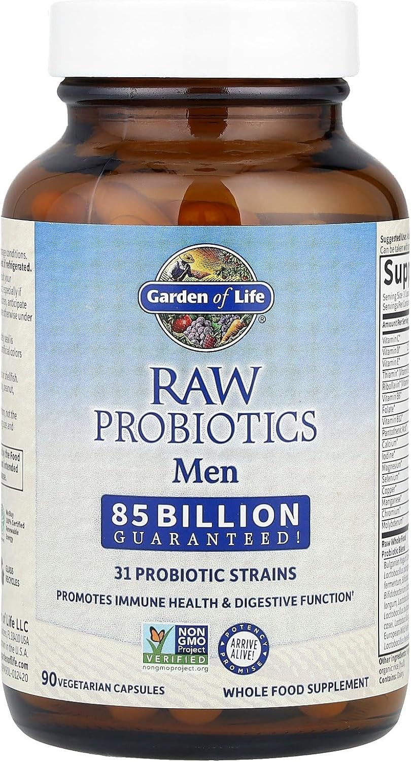 Garden of Life RAW Probiotics Men 85 Billion CFU 90 Capsules EXP 02/27