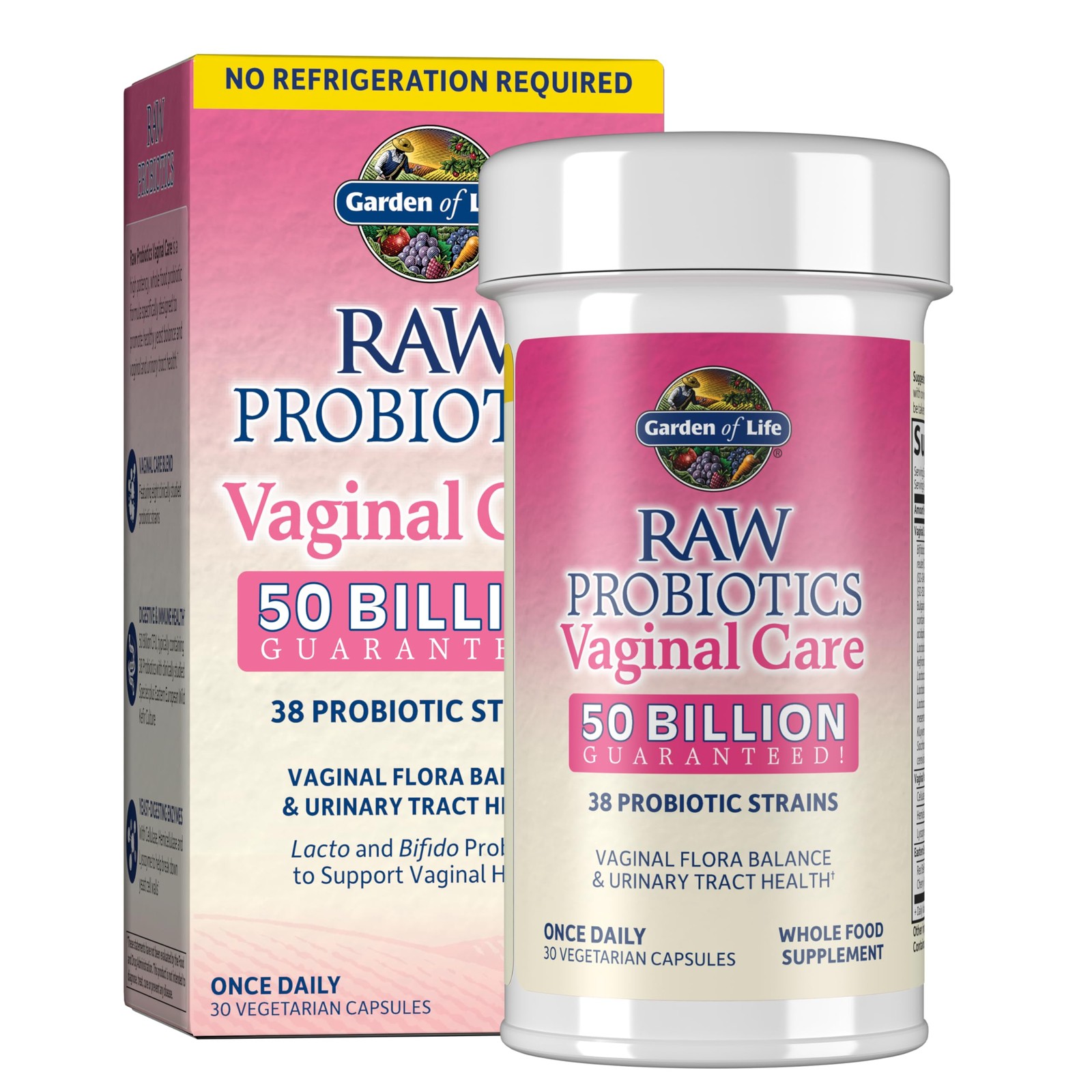 Garden of Life Raw Probiotics Vaginal Care – 50 30 Count (Pack 1), N/a
