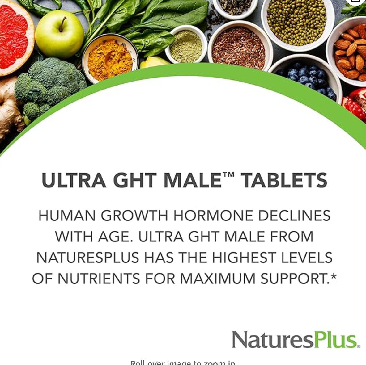 Nature’s Plus Ultra GHT Male Maximum Strength 90 ct Natural Male Hormone Booster