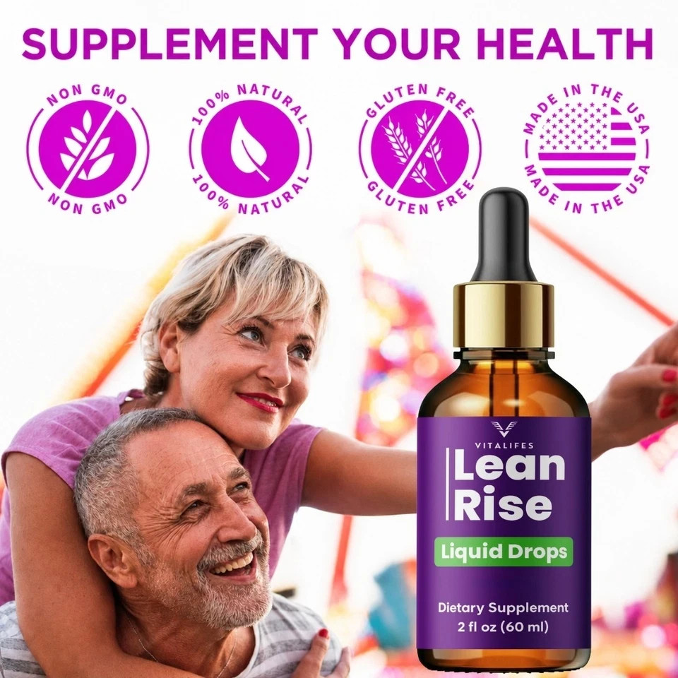 (2 Pack) Lean Rise Drops Natural Health & Fitness Formula Lean Rise 60ml