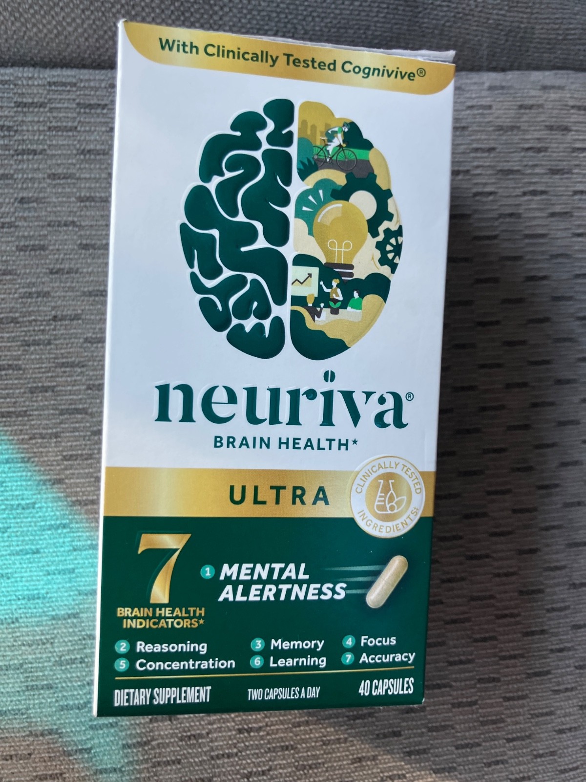 03/2027🎁 neuriva ULTRA 7 Brain Health Alert Learning Nootropics 40ct GENUINE 🎁