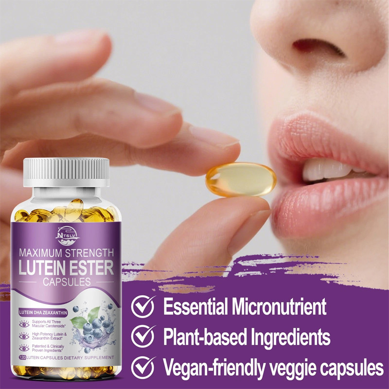 Lutein Ester DHA Zeaxanthin 120 Capsules Eye Wellness Supplement
