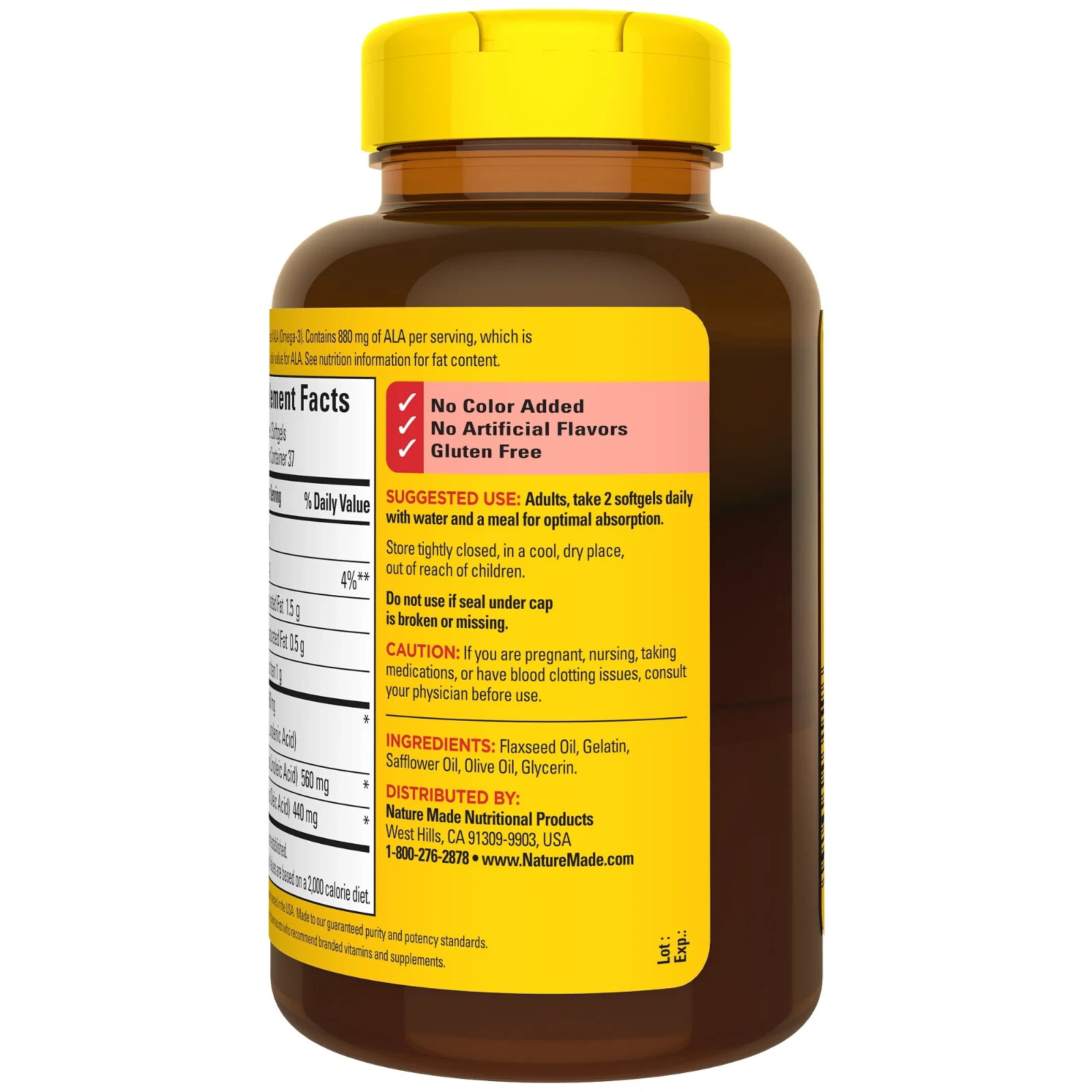 Nature Made Triple Omega 3-6-9 Softgels, 74 Count