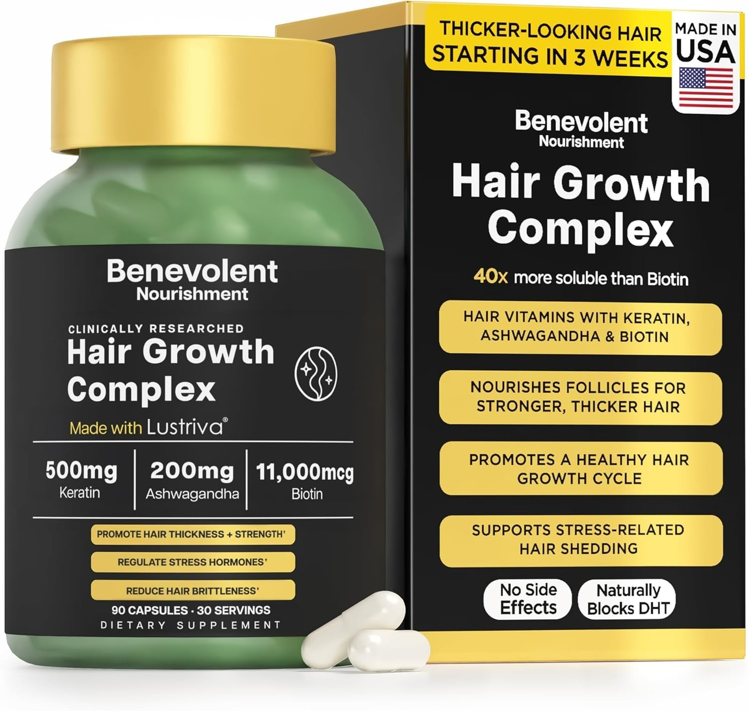 Benevolent Nourishment Hair Growth Complex – 90 ct