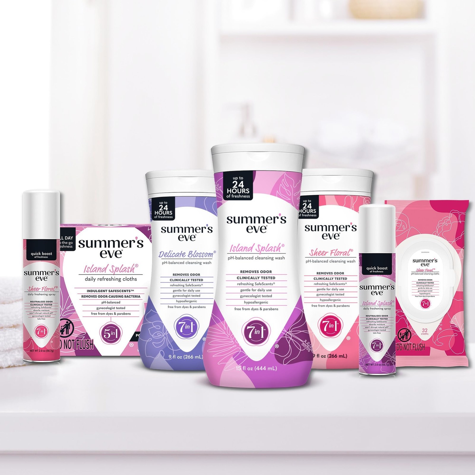 Summer’s Eve Feminine Wipes, Island Splash, Vaginal Wipes, Feminine Care to H…