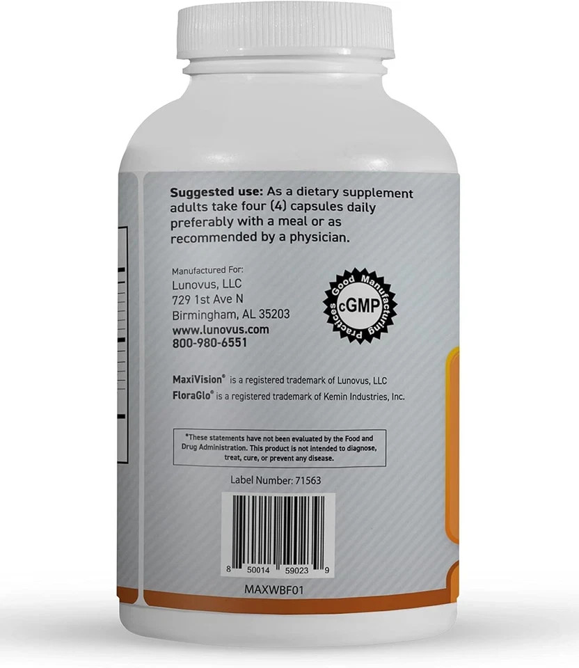MaxiVision Whole Body Formula 360 Capsules (3 x 120 Pack) Multivitamin Supplemen