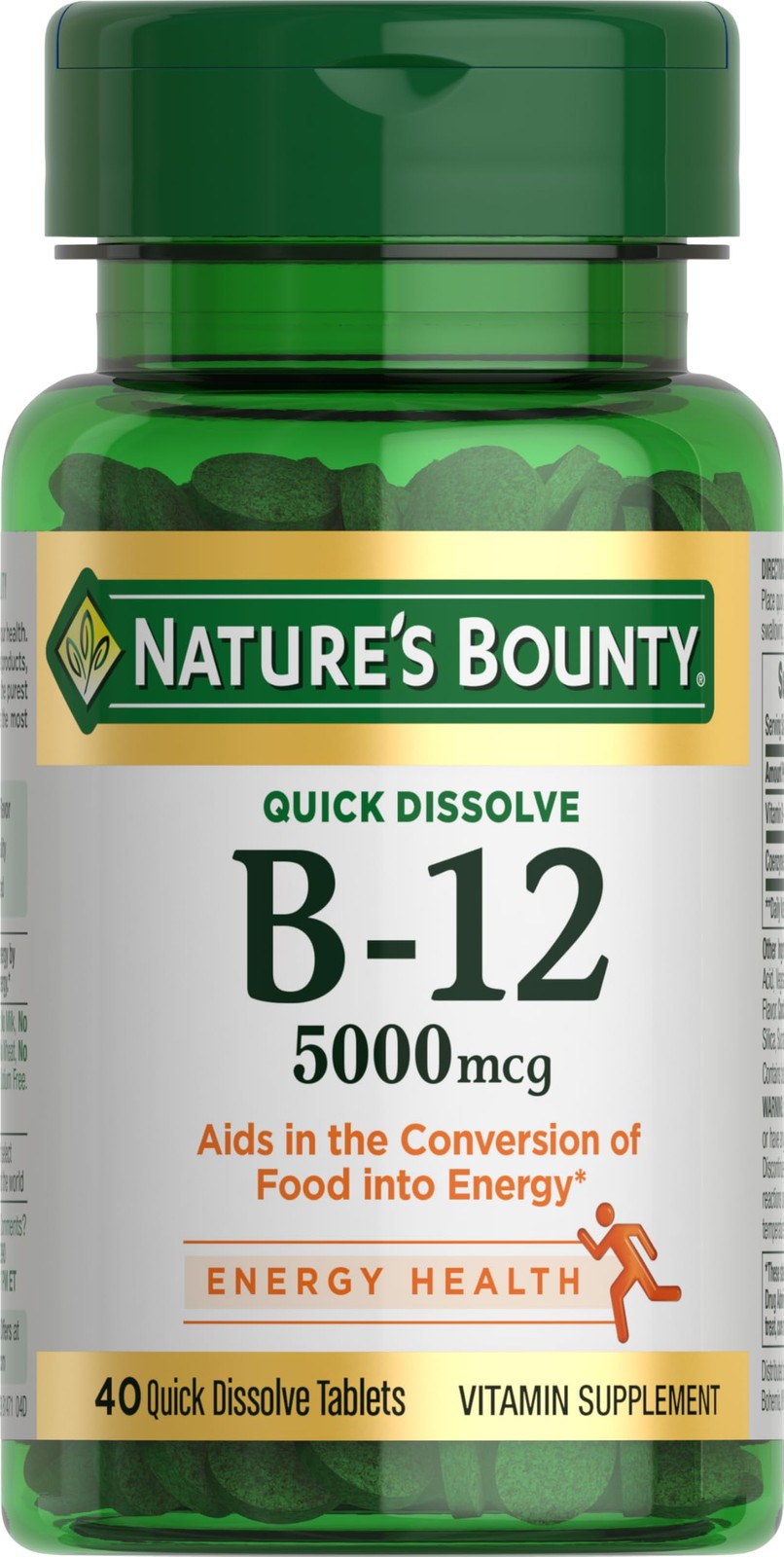 Vitamin B12, Supports Energy Metabolism and Nervous System Health, 5000mcg