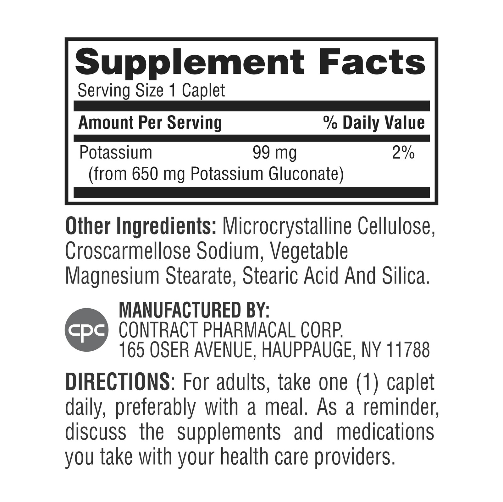 Earth’s Splendor Potassium 200 Count (Pack of 1), Gluconate 2 Pack
