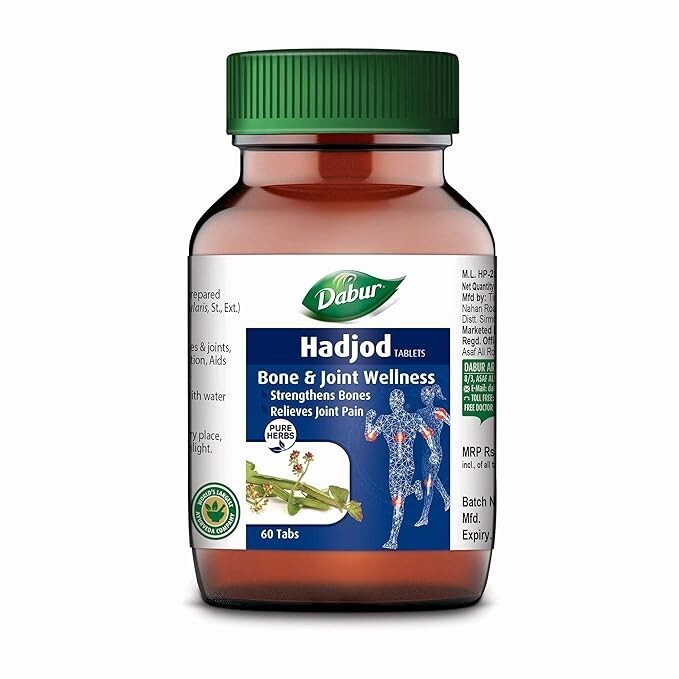 Da-bur Hadjod Tablets – 60 tablets | Supports Joint Health