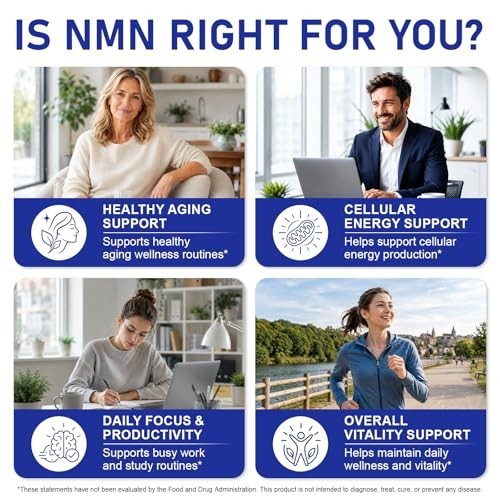 NMN Supplement, NMN Complex- 120 Veggie Capsules | High Purity NAD+ Precursor wi