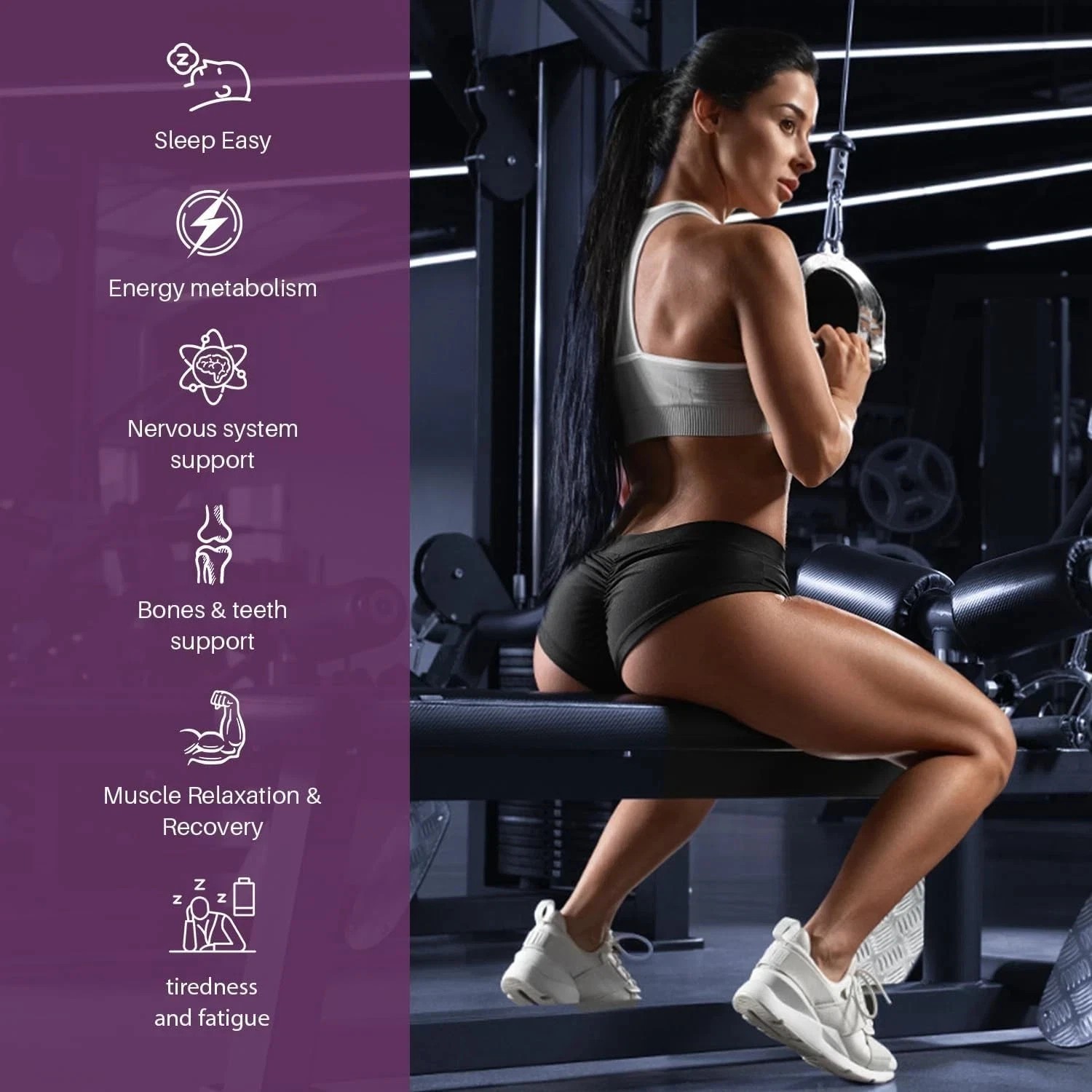 Totaria Magnesium 700mg by 12-in-1 Nature | Vegan Nerve & Bone Health Supplement
