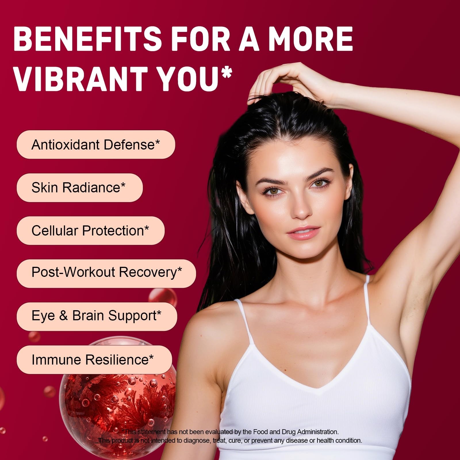 Astaxanthin 12mg with MCT Oil, 120 Softgels – Premium Antioxidant for Skin & Eye
